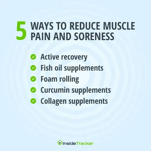 five ways to reduce muscle pain and soreness