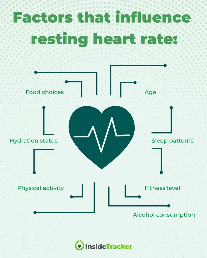 A heart with the words, doctors that influence resting heart rate - What’s a Good Heart Rate Variability? Understanding Your HRV